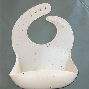 Speckled Silicone Baby Bib